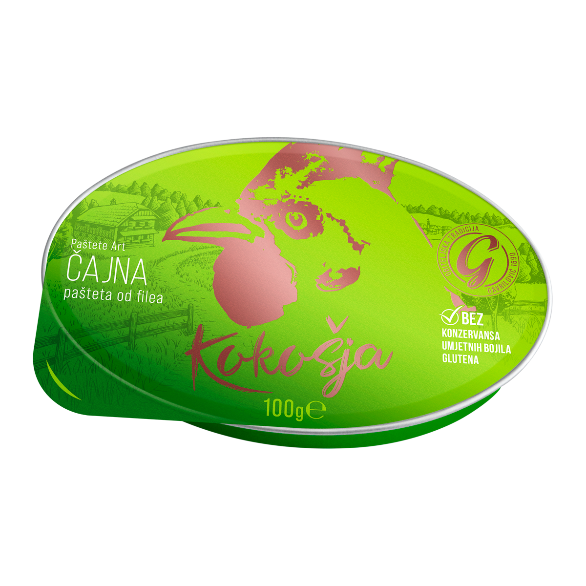 Pašteta Art Kokošja Čajna 100g